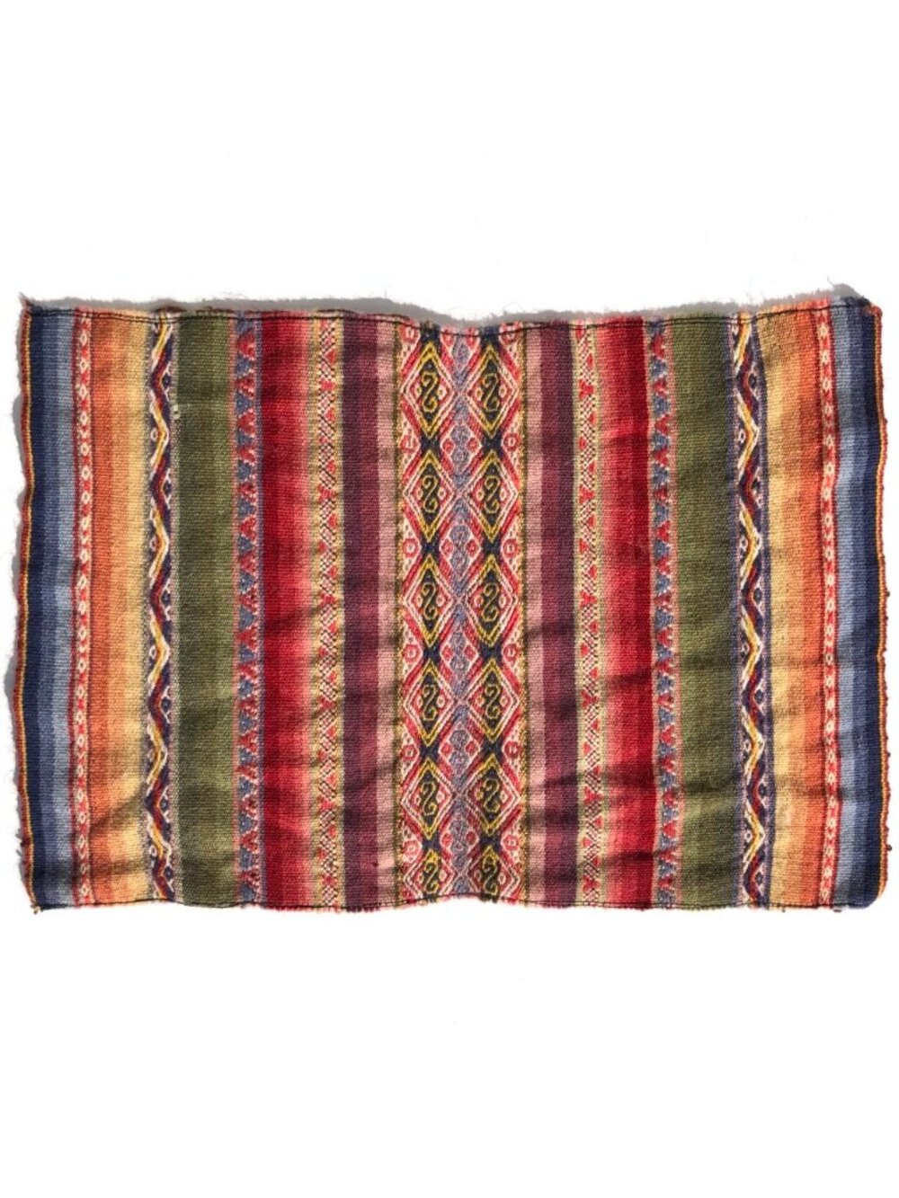 Hand Woven Peruvian Unkuña Textile Andean Altar Mesa Coca Leaf Cloth Folk Art